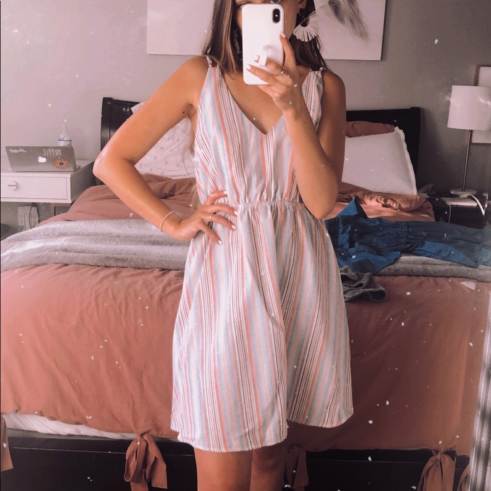 Armora’s | Multi Colored Striped Dress